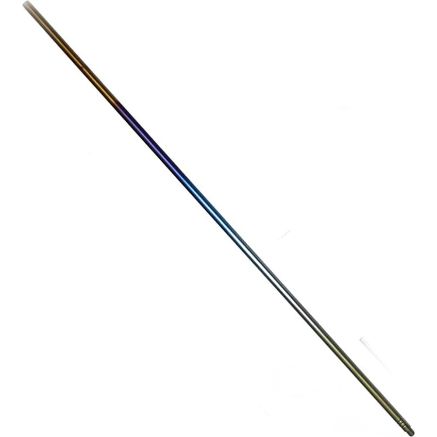 チタン 玉の柄  タモの柄  長さ110cm　陽極酸化虹色　直径16mm　壁厚3mmの頑強タイプ | 