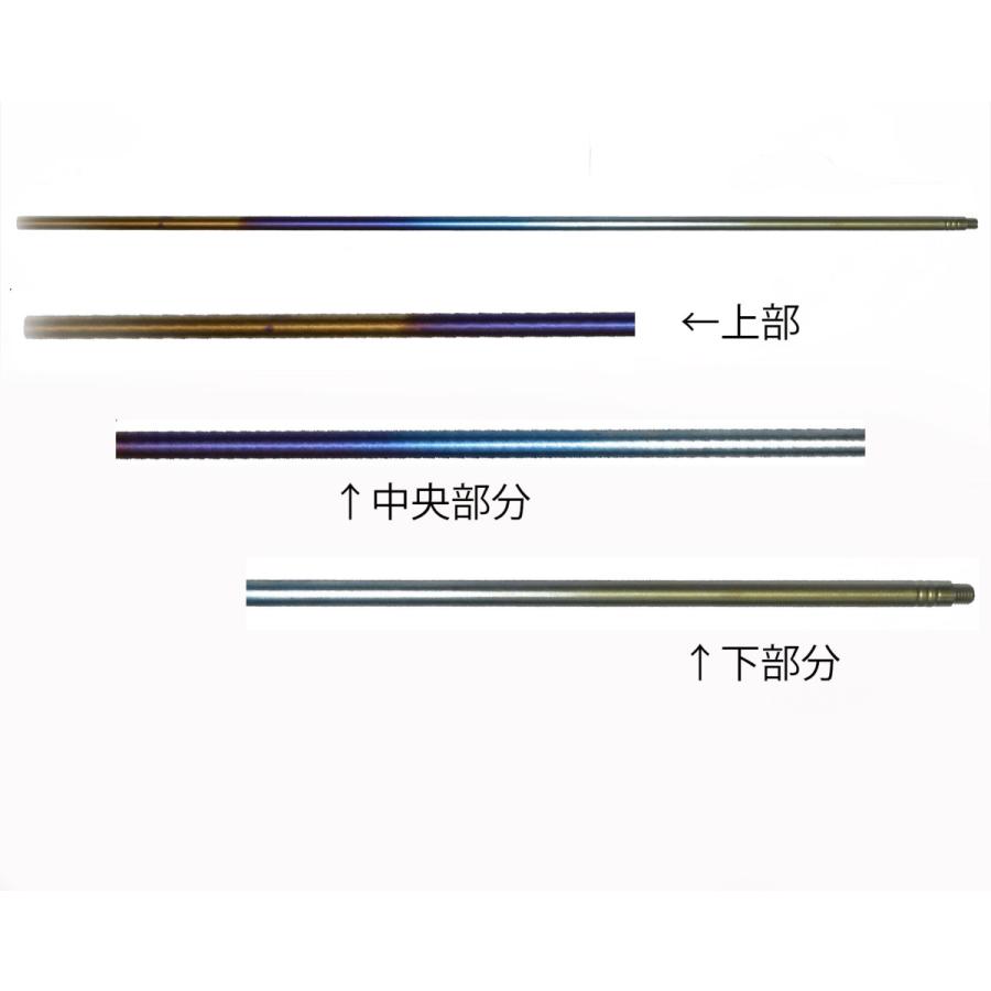 チタン サーフ竿立て U型チタン直角竿受け + チタンパイプ 陽極 チタン サーフ竿立て U型チタン直角竿受け + チタンパイプ 陽極
