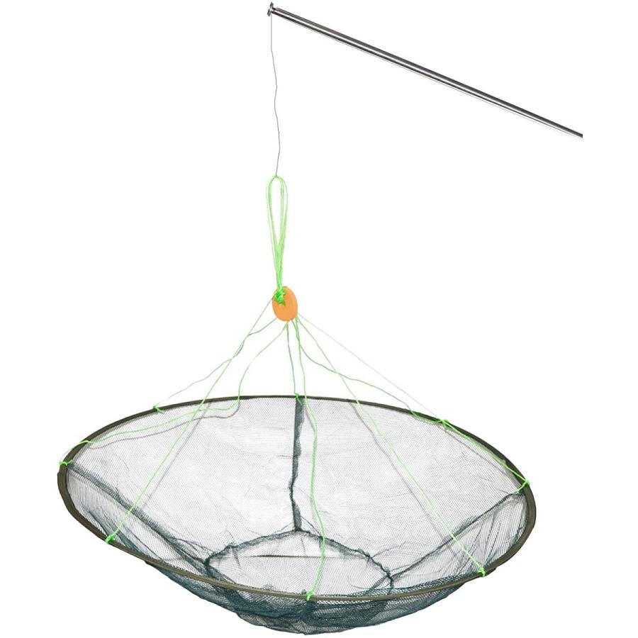 魚すくい　魚捕獲　一網打尽網　直径1m タモ網　収納時35cmでコンパクト |  | 03