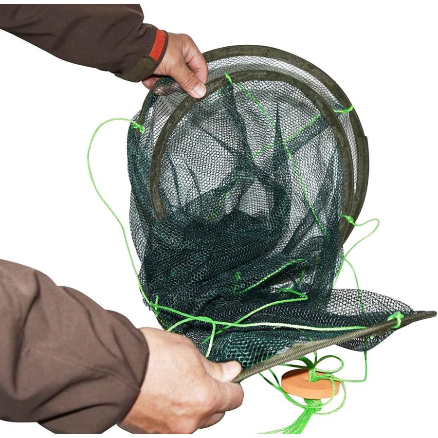 魚すくい　魚捕獲　一網打尽網　直径1m タモ網　収納時35cmでコンパクト |  | 04