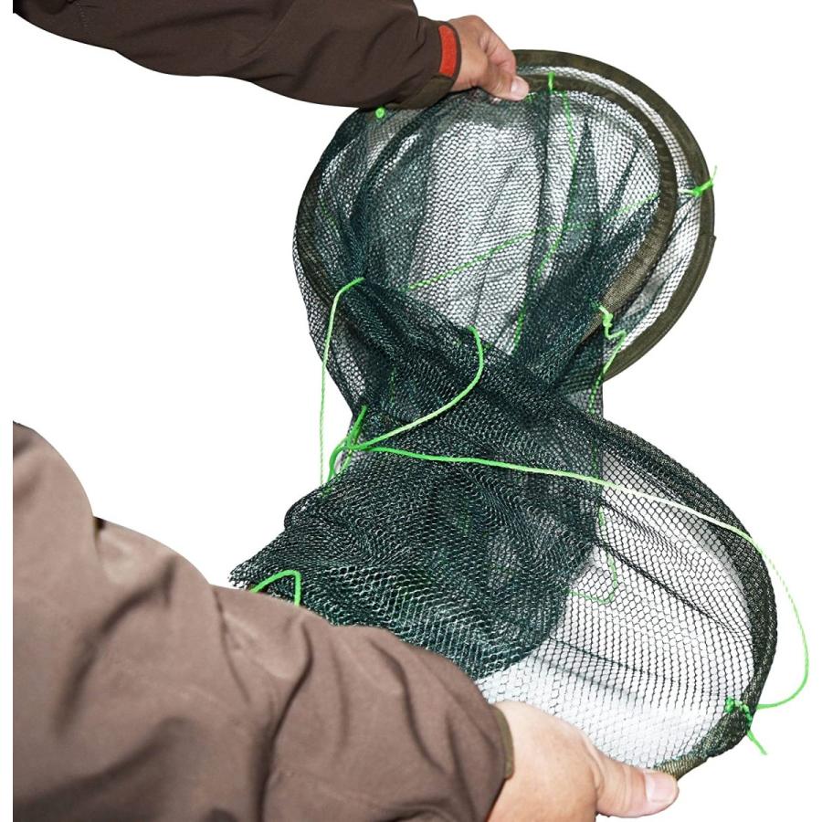 魚すくい　魚捕獲　一網打尽網　直径1m タモ網　収納時35cmでコンパクト |  | 05