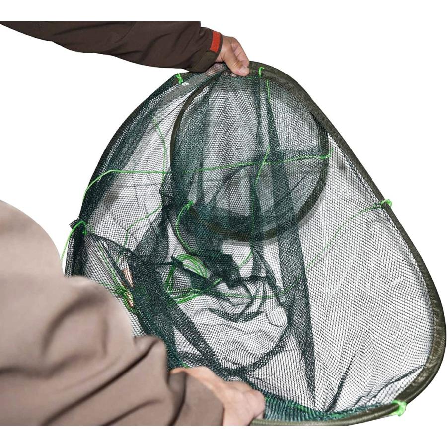 魚すくい　魚捕獲　一網打尽網　直径1m タモ網　収納時35cmでコンパクト |  | 06