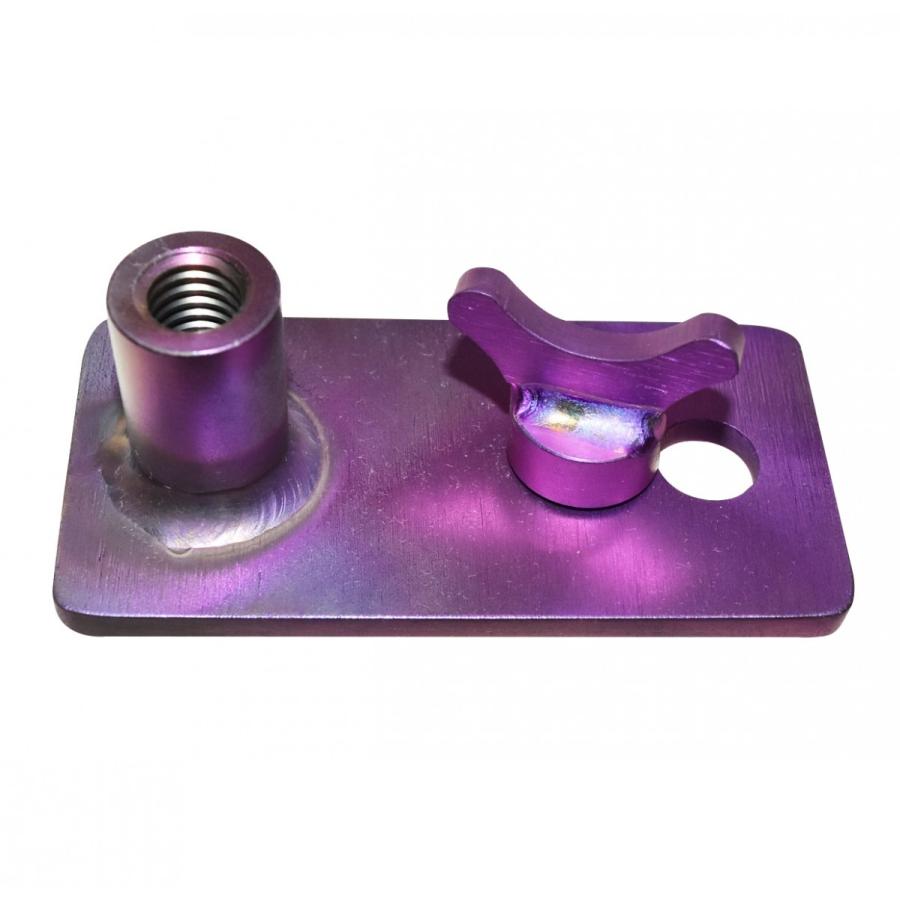 64チタン アンカーピトン固定具 どんなネジ山でも固定可能 紫色陽極酸化被膜 KOTEI-01 |  | 02