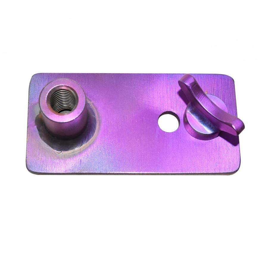 64チタン アンカーピトン固定具 どんなネジ山でも固定可能 紫色陽極酸化被膜 KOTEI-01 |  | 03