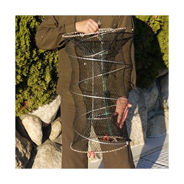 折りたたみ スプリング式 中型 もんどり　＆　モンドリ　 直径40cm 長さ80cm |  | 05