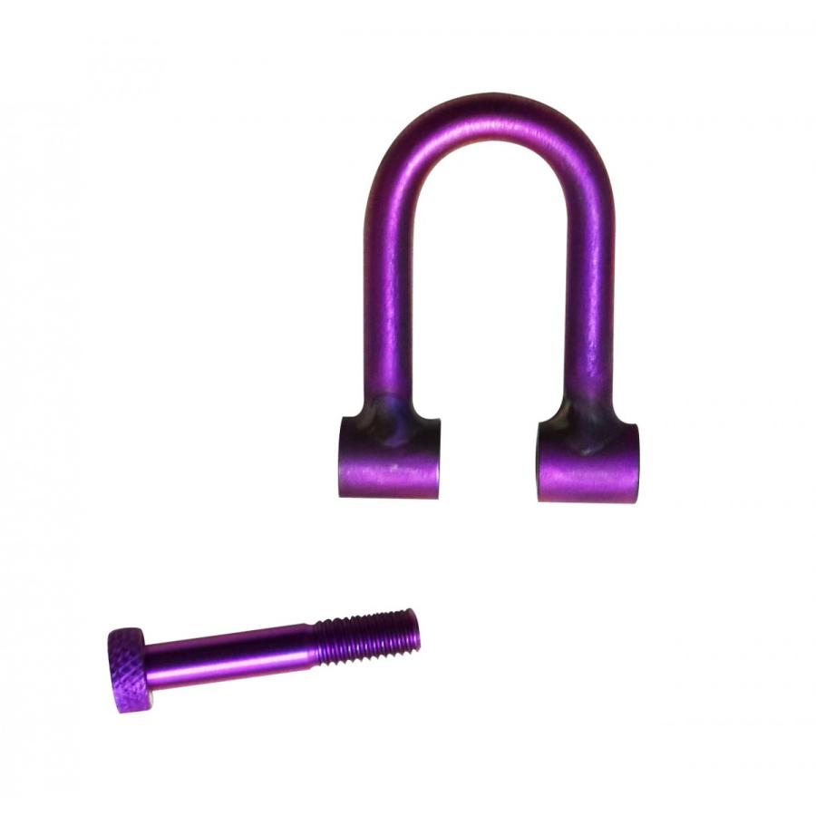 64チタン合金 ネジ式 カラビナ φ6mm 紫色陽極酸化 Carabiner-01