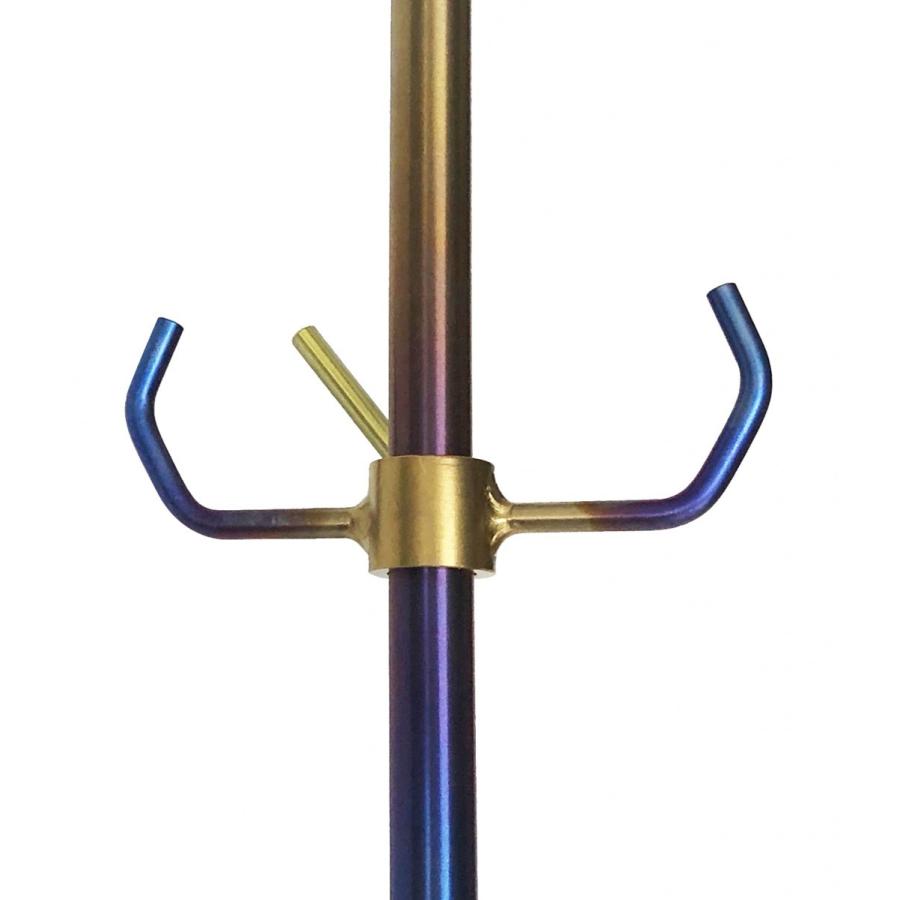 新品未開封 Smoke&Mirrors V9 Gold 6個セット 64チタン 竿受けフック 荷掛けフック φ13mm ピトン専用 虹色に輝く陽極