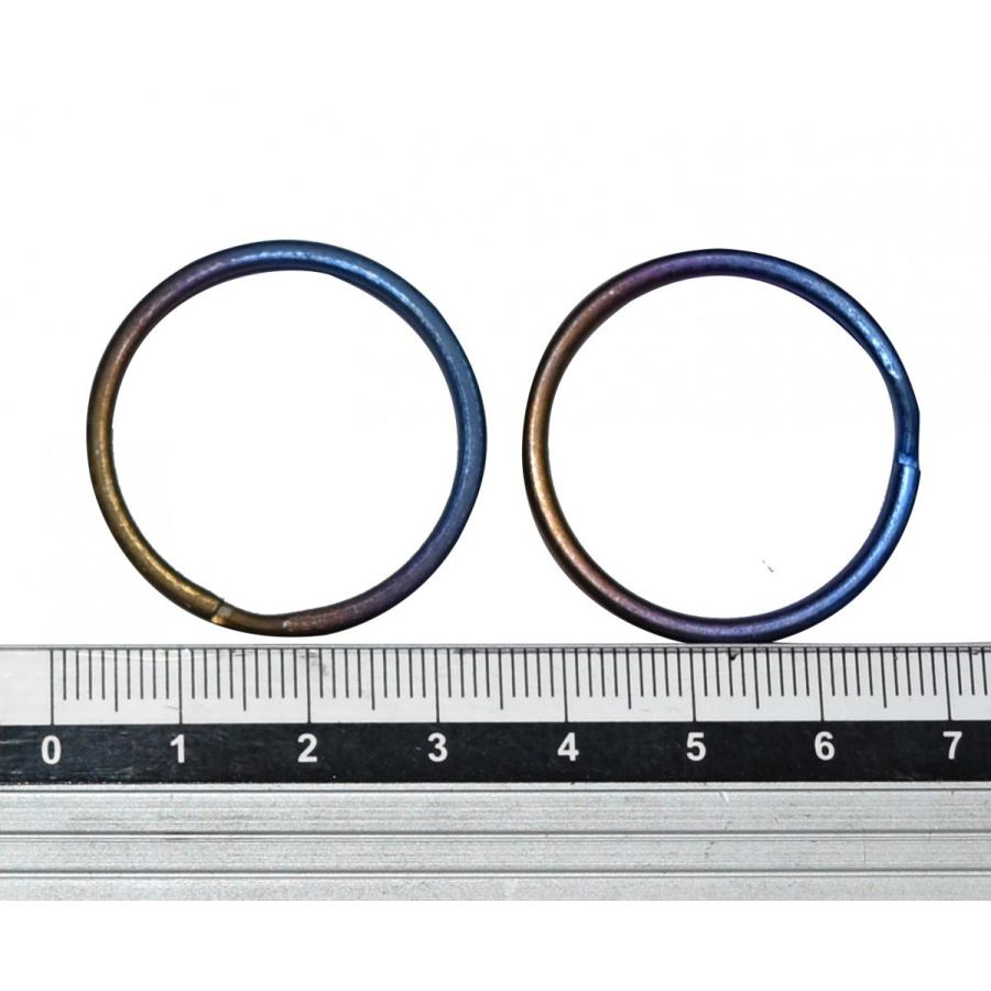 チタンリング 直径32mm  内径28mm φ2 陽極酸化 虹色に輝くリング 2個セット |  | 01