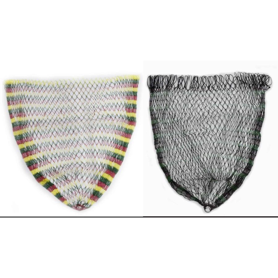 PE10号 手編み 磯替網 30cm玉枠専用 タモ網 カラフル柄か迷彩柄から