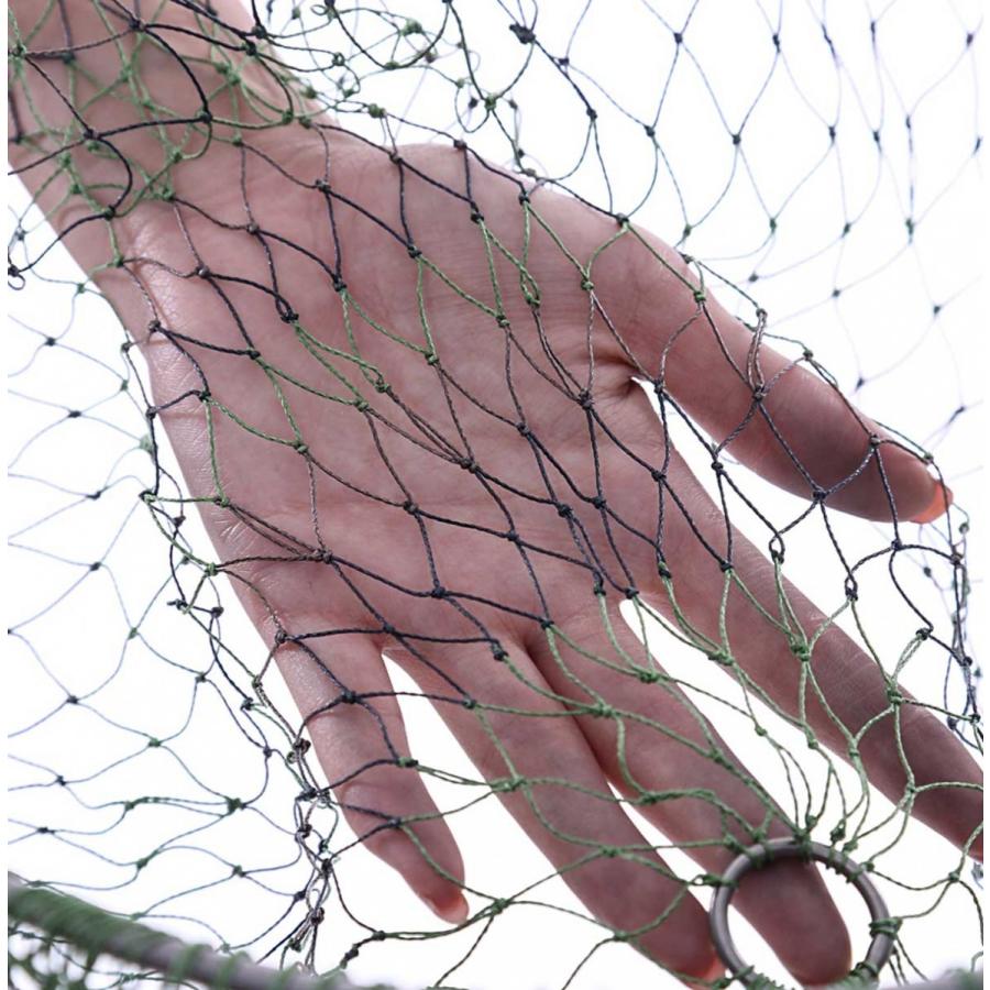 PE10号 手編み 磯替網 40cm玉枠専用 タモ網 カラフル柄か迷彩柄から