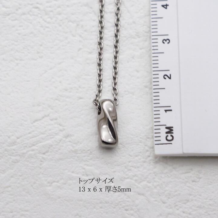 純 チタン ネックレス ペンダント トップ puchi-Branch 幅1.9mmあずき チタン チェーン 女性向け レディース 金属アレルギー対応の画像