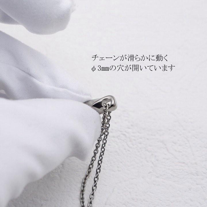 純 チタン ネックレス ペンダント トップ puchi-Branch 幅1.9mmあずき チタン チェーン 女性向け レディース 金属アレルギー対応の画像