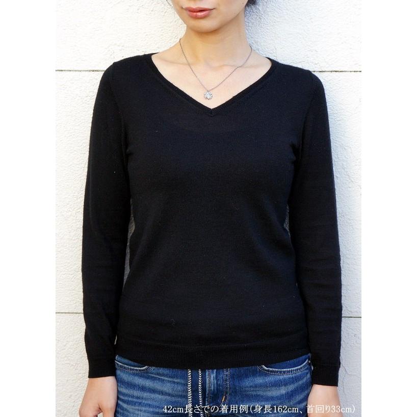 純 チタン ネックレス ペンダント トップ clover4R 女性向け レディース 金属アレルギー対応の画像
