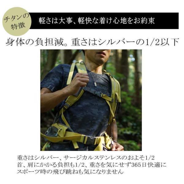 ドッグタグ 純 チタン ペンダント 削り出し 名入れ プレゼント 男性 メンズ ギフト IDタグ D-Head/D360 ドラゴン 竜 龍 辰年 お守り Φ21mmの画像