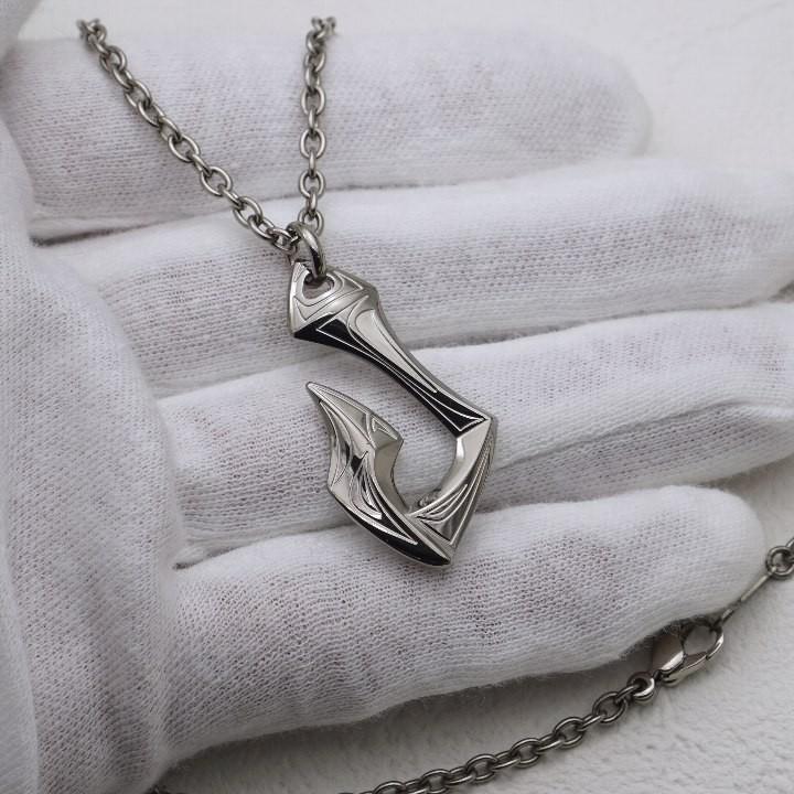 純 チタン ネックレス ペンダント トップ HK2 男性 メンズ 金属