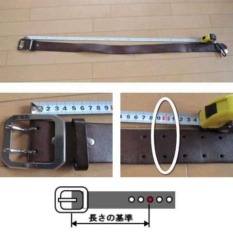 チタン バックル ベルト 幅35mm TYPE-K ブラック本革ベルト 金属アレルギー対応 下腹部 肌荒れ ベルト 日本製 made in Japan 削り出しの画像