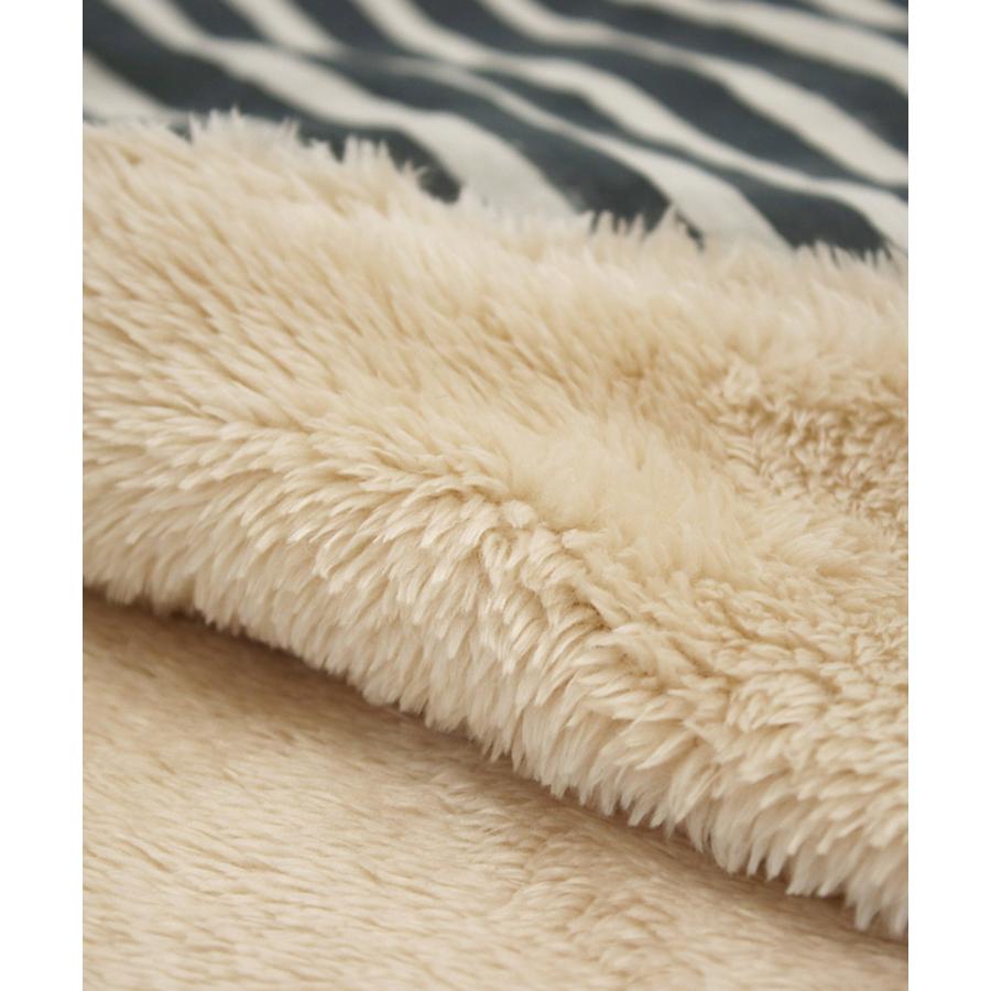 チチカカ（TITICACA） ブロックプリントストライプブランケット【WEB