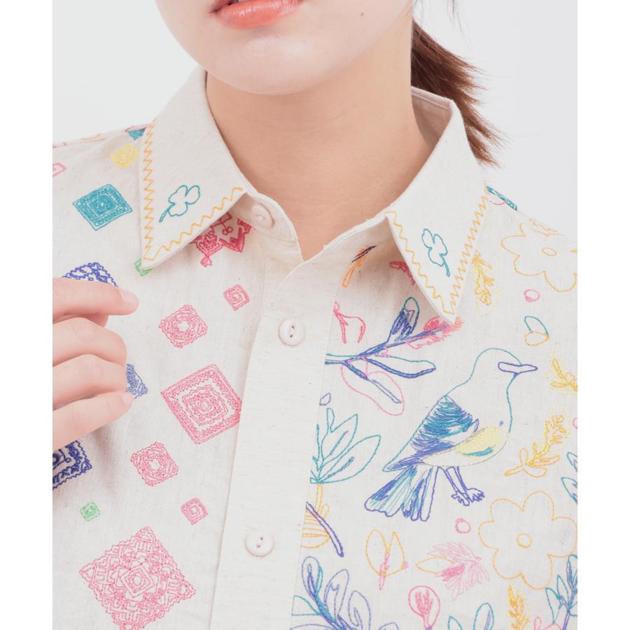 チチカカ（TITICACA） go slow caravan レーヨンコットンスクエア刺繍