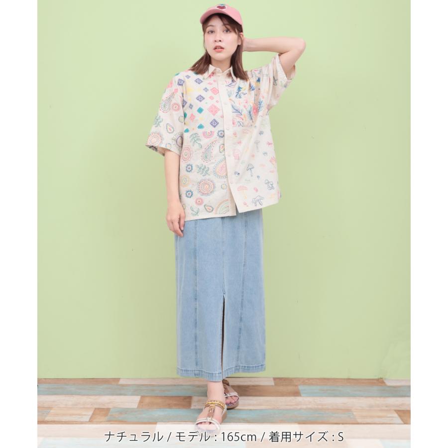 斎藤さんだぞ！専用 チチカカ 刺繍半袖シャツ【WEB限定】 チチカカ（TITICACA） go slow caravan レーヨンコットンスクエア刺繍