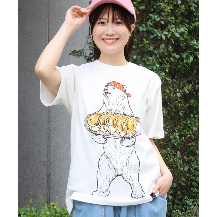 チチカカ go slow caravan USAコットン餃子クマTシャツ ／ T