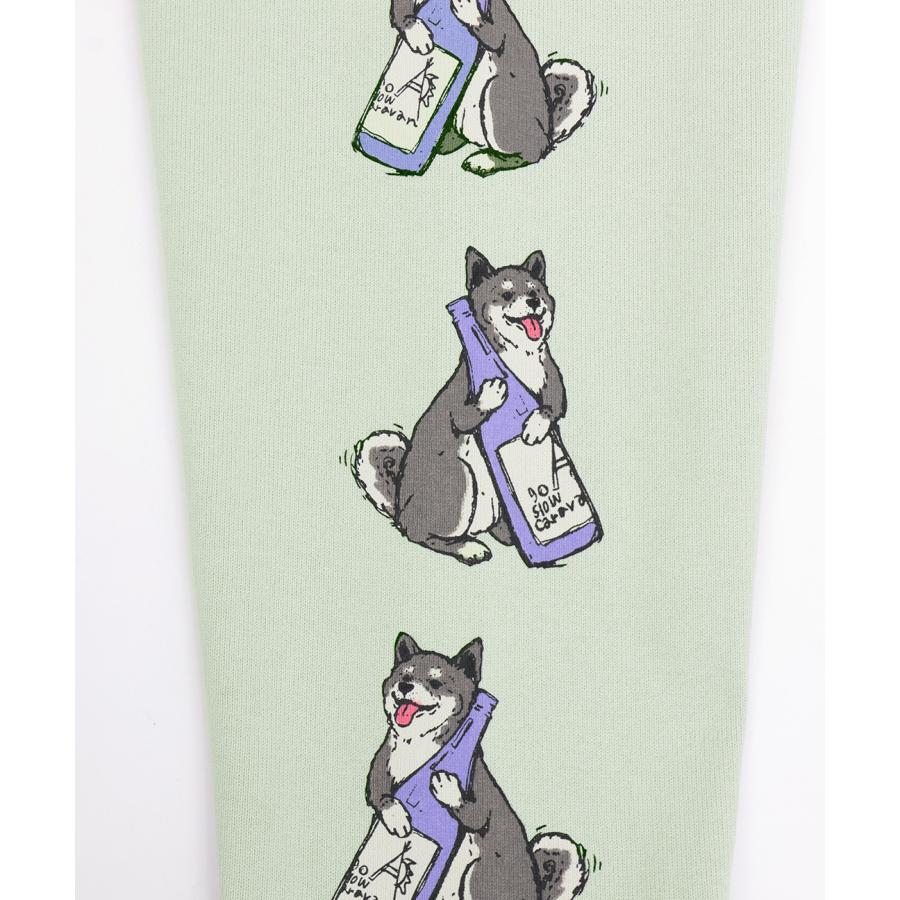チチカカ（TITICACA） go slow caravan USAコットン柴犬と晩酌Tシャツ 