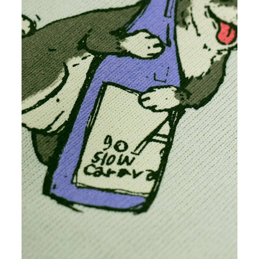 チチカカ（TITICACA） go slow caravan USAコットン柴犬と晩酌Tシャツ 