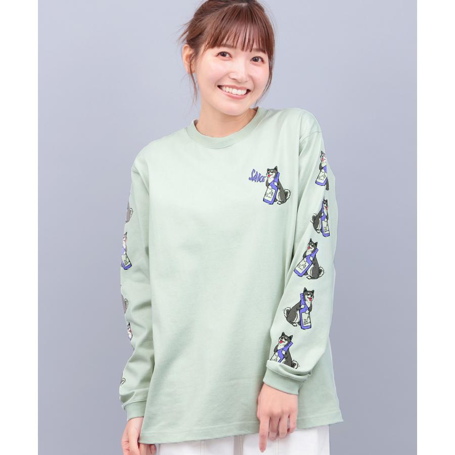 チチカカ（TITICACA） go slow caravan USAコットン柴犬と晩酌Tシャツ 