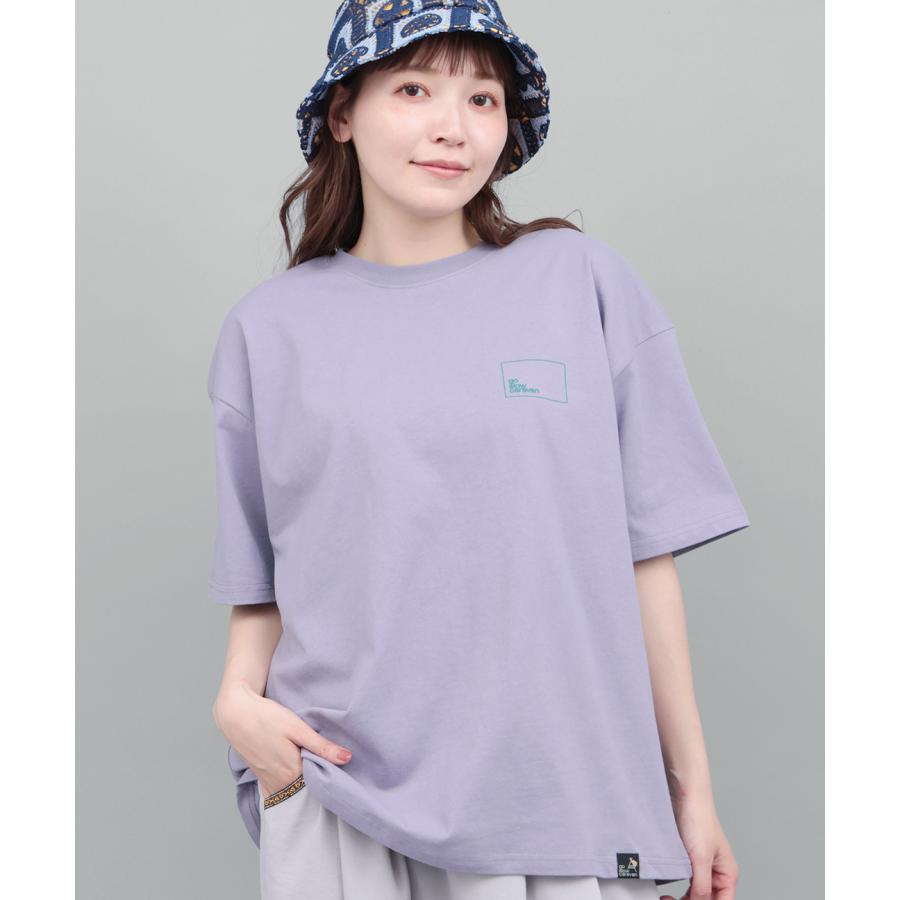 go slow caravan USAコットンスクエアロゴTシャツ ／ Tシャツ ティーシャツ トップス カットソー レディース 男女兼用 ユニセックス 春 夏 半袖 psの画像