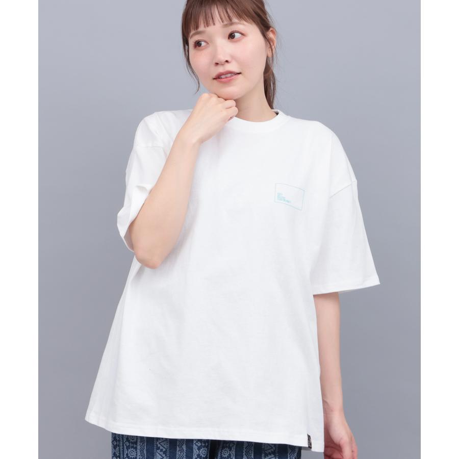 go slow caravan USAコットンスクエアロゴTシャツ ／ Tシャツ ティーシャツ トップス カットソー レディース 男女兼用 ユニセックス 春 夏 半袖 psの画像