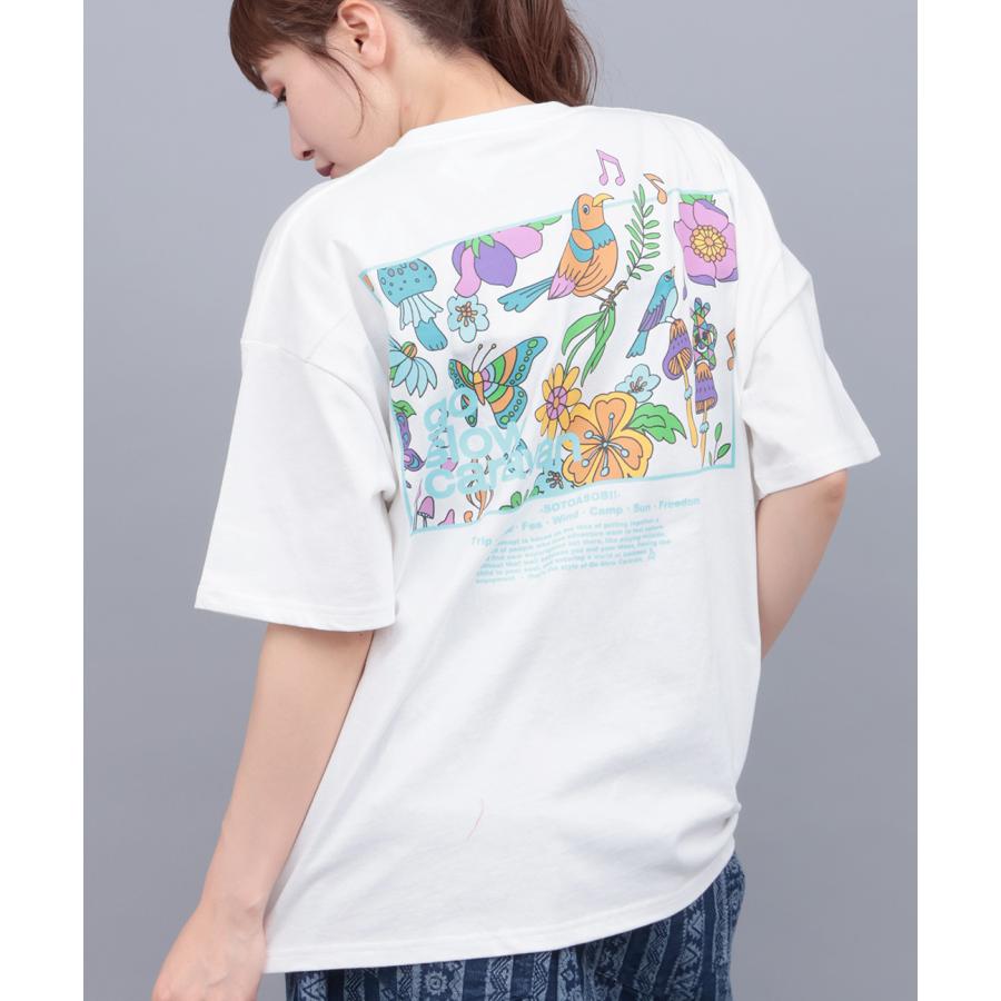 go slow caravan USAコットンスクエアロゴTシャツ ／ Tシャツ ティーシャツ トップス カットソー レディース 男女兼用 ユニセックス 春 夏 半袖 psの画像