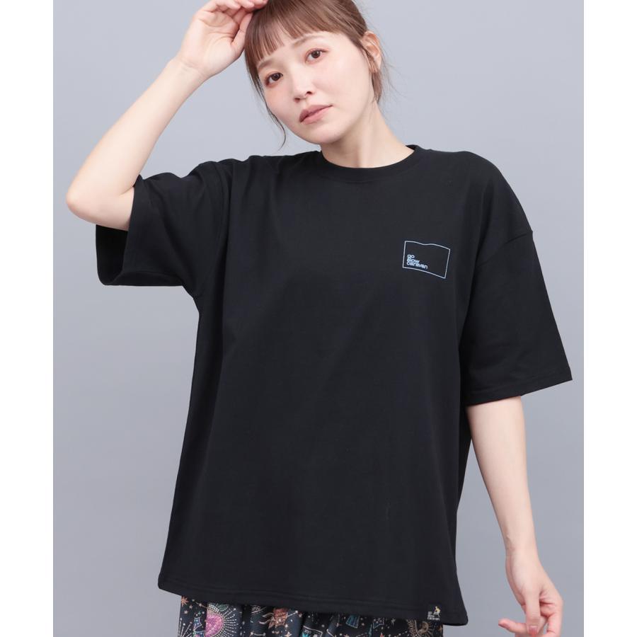 go slow caravan USAコットンスクエアロゴTシャツ ／ Tシャツ ティーシャツ トップス カットソー レディース 男女兼用 ユニセックス 春 夏 半袖 psの画像
