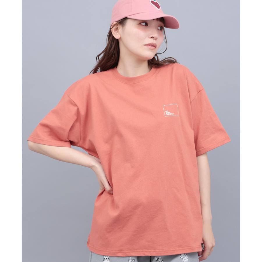 go slow caravan USAコットンスクエアロゴTシャツ ／ Tシャツ ティーシャツ トップス カットソー レディース 男女兼用 ユニセックス 春 夏 半袖 psの画像