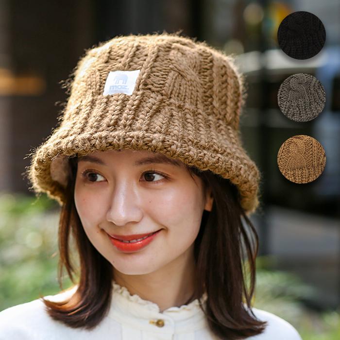 チチカカ（TITICACA） moz バケットハット ニット 裏ボア 防寒