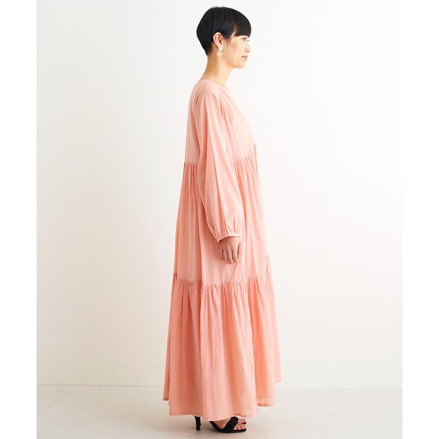 [9/15まで]kitta 草木染め　茜色　ワンピース ドレス　チュニック kitta 草木染めワンピース 茜染め (マキマロ えみおわす 百草