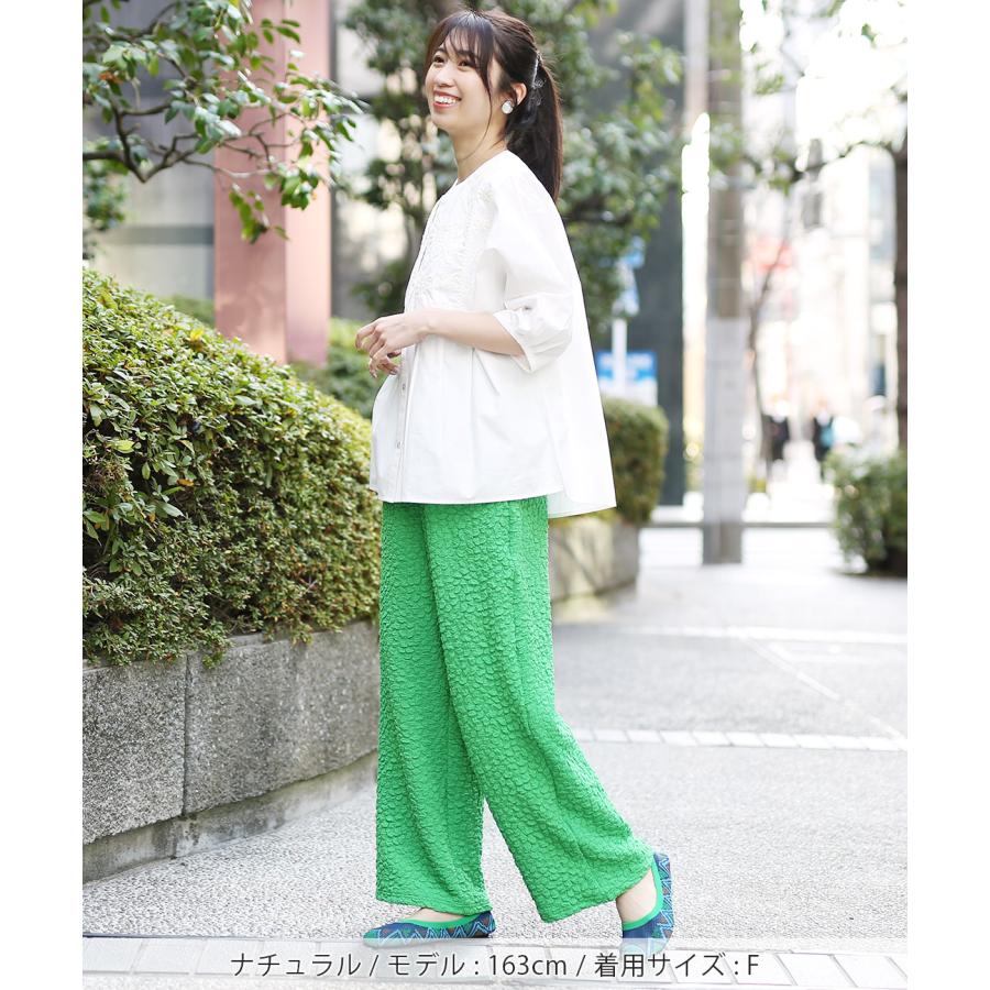 チチカカ Shanti ミラーワーク風刺繍ブラウス【WEB限定