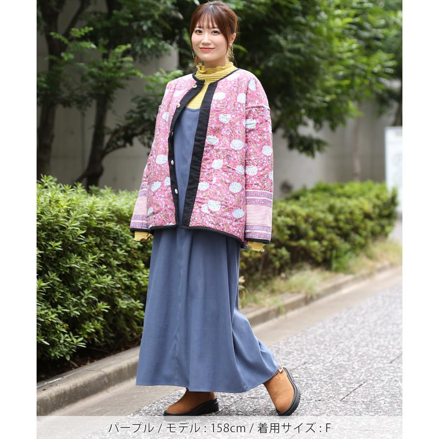 チチカカ（TITICACA） Shanti Shanti ブロックプリント×ボアジャケット