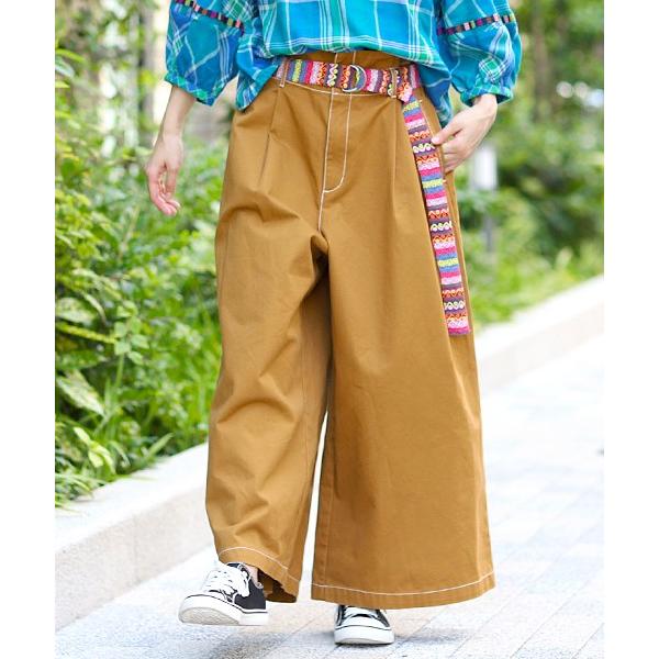 ワイドパンツ チノパン レディース 秋 冬 ボトムス ワーク ベルト ウエストゴム 無地 15号 Ll 3l ステッチワークチノワイドパンツ 大きいサイズ Iwcbb732 Mu Iwcbb732 Mu チチカカ Yahoo 店 通販 Yahoo ショッピング