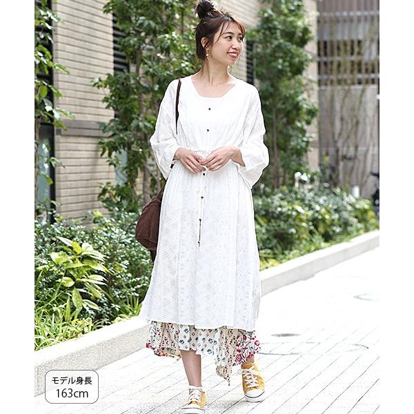 ワンピース ガウンワンピース レディース 春 夏 薄手 長袖 春服 ガウン 羽織もの 刺繍 刺しゅう ナチュラル グアテマラモチーフ刺繍 ガウン ワンピース Jsicb097 チチカカ Paypayモール店 通販 Paypayモール