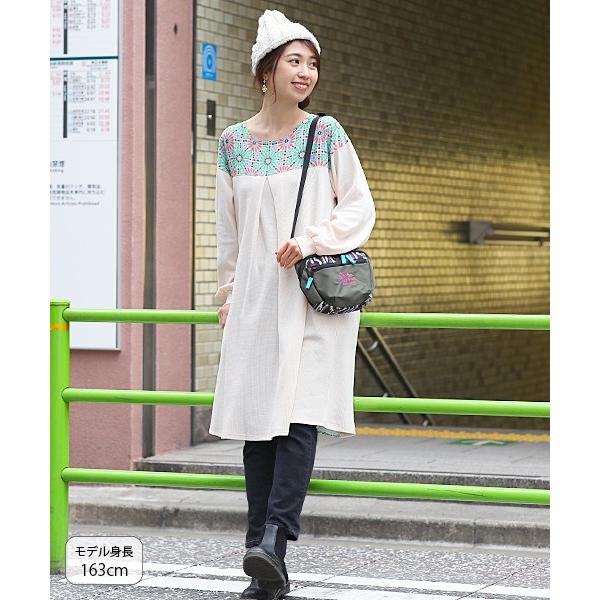 ワンピース チュニック レディース 春 夏 薄手 長袖 春服 ワッフル 花柄 フラワー 幾何学 柄 切り替え ゆったり キカサークル異素材ワンピース Jsjba060 チチカカ Paypayモール店 通販 Paypayモール