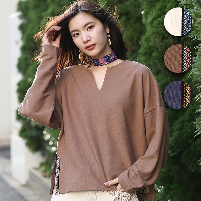 プルオーバー カットソー トップス レディース 春 夏 ワッフル 薄手 長袖 春服 スリット キーネック 無地 シンプル ワッフルキーネックプルオーバー Jsjba217 Jsjba217 チチカカ Yahoo ショッピング店 通販 Yahoo ショッピング