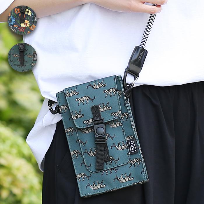 KiU フォンポーチ ／ マルチショルダー サコッシュ 男女兼用 財布 撥水