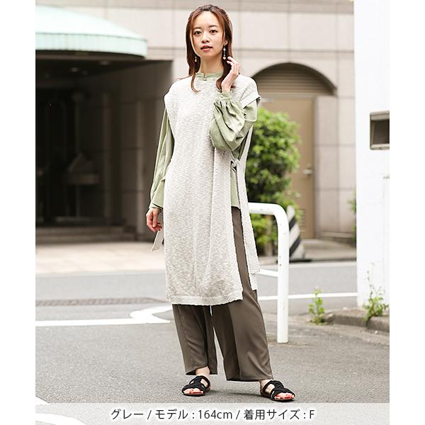 チチカカ（TITICACA） ロングベスト ジレ レディース 春 夏 綿100