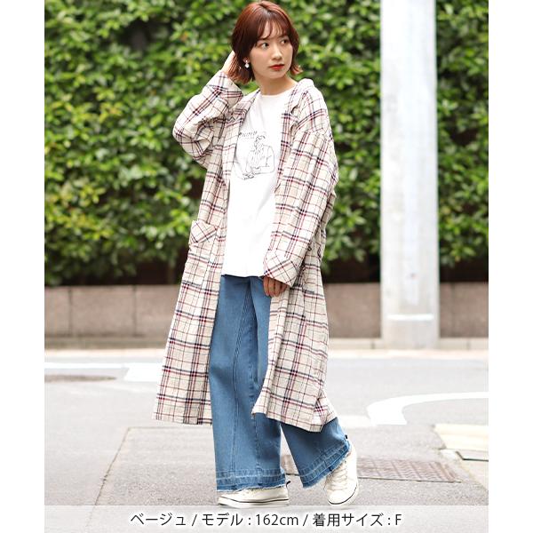 高級感 軽めの羽織り アウターに 軽暖フードガウンニットコート