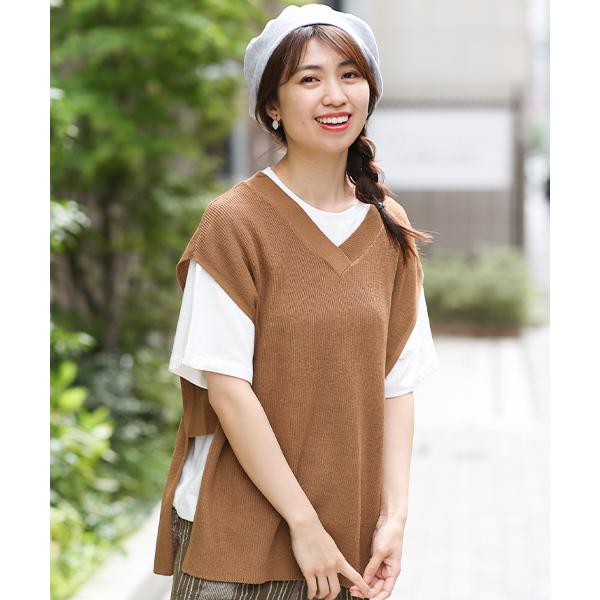 チチカカ（TITICACA） Tシャツ ニットベスト トップス カットソー プル