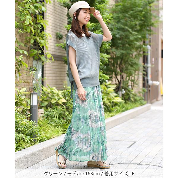 ベスト タンクトップ 2点セット レディース 春 夏 Vネック サマーニット バックシャン 背中 リボン 透け感 レイヤード バックリボンニットベストセット Ksjcd252 チチカカ Paypayモール店 通販 Paypayモール