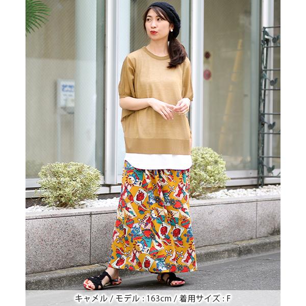 アンコキーヌストレッチカノコドルマンプルオーバー試着のみ Anne Coquine ストレッチカノコデザインドルマンプルオーバー