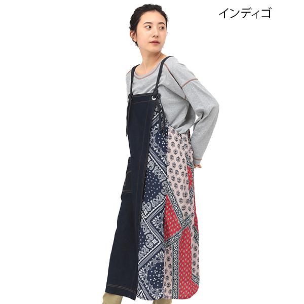 チチカカ サロペットスカート ロングワンピース デニム