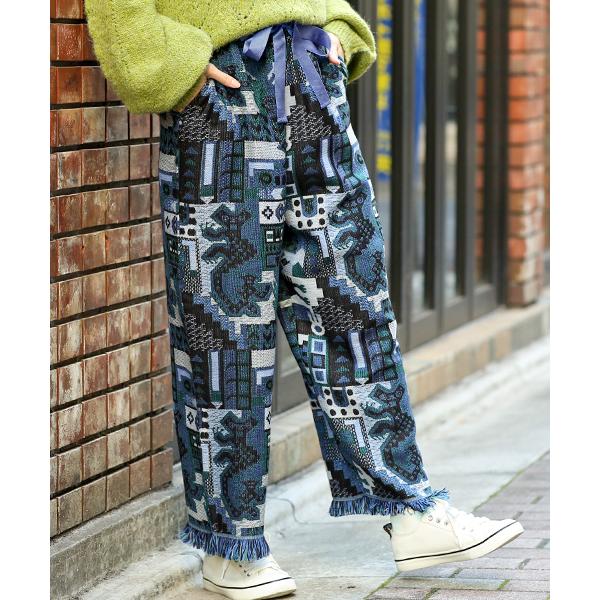 チチカカ ワイドパンツ ズボン ボトムス レディース 秋 冬