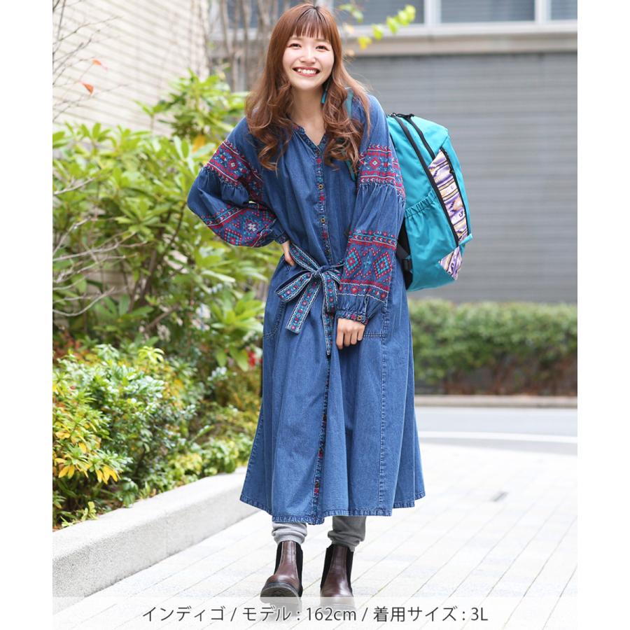 チチカカ ロングワンピース デニムワンピース 羽織り はおり チチカカ ロングワンピース デニムワンピース 羽織り はおり