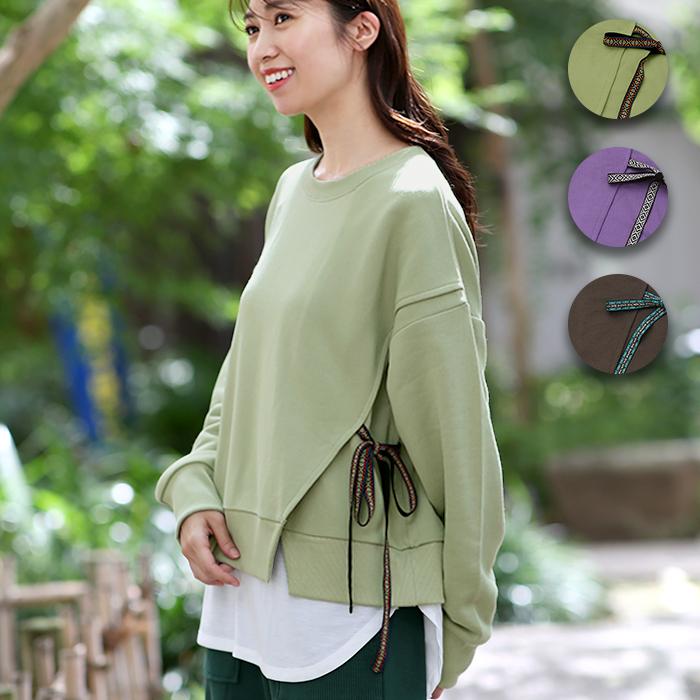 トレーナー スウェットプルオーバー トップス レディース 秋 冬 長袖 レイヤード風 クイックドライ ラウンドヘム 吸汗速乾裏毛コンビプルオーバー Kwjcb1 Kwjcb1 チチカカ Yahoo ショッピング店 通販 Yahoo ショッピング